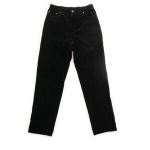 LAUREN JEANS CO. Ralph Lauren black velvet jeans size 8